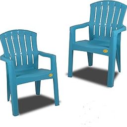Comfort Creation Highway Spine Care Heavy Duty Size Chair (Heavy Duty Weight Bearing Capacity 200 kg) Plastic Outdoor Chair (Blue, Set of 2, Pre-Assembled)-image-13