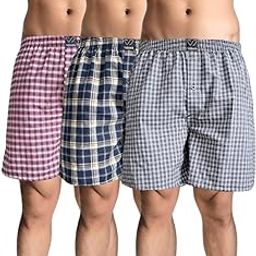 Men's 100% Cotton Boxer Shorts in Regular Fit (Pack of 3)-image-34