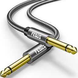 FEDUS Guitar Cable 1.5 Meter Guitar Jack Cable, Electric Instrument Cable Bass AMP Cord for Electric Guitar, Bass Guitar, piano keyboard, Mandolin, Amplifier, Speaker, 1/4 inch Mono Jack 1/4" TS Cable-31
