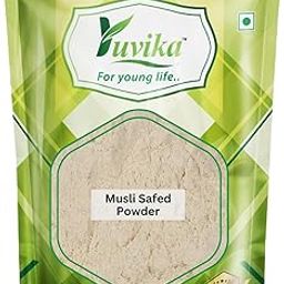 YUVIKA Musli Safed Powder - Chlorophytum Borivilianum - White Musli 400 Grams-image-51