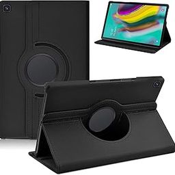 TGK Rotating Cover for Samsung Galaxy Tab S5e 10.5 inch Tablet (SM-T720/T725) 2019 Release - Black 360 Degree Leather Smart Case-image-13