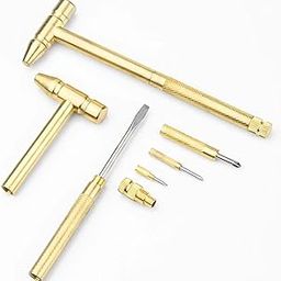 OOTORO 5-in-1 Copper Hammer Multi Tool – Mini Repair Tool Kit with Built-in Screwdriver, Bottle Opener, Compact Hand Tool for Home, Garage, Mechanics, Musicians-picture-26