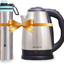 NU HIRAMOTI 1.8L with 360° Swivel Base, Fast Boiling & Heat-Resistant Handle + 0.75L Stainless Steel Water Bottle Combo-image-38