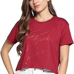 Women's Printed Round Neck Top | Half Sleeve Casual Wear | Stylish & Comfortable | Everyday Wear Top for Women-image-27