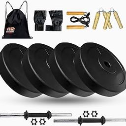 Home gym equipment,Gym weight plate 8Kg combo with full accessories for home gym best for Workout & Strength Training – Indoor Use | Fire fitness-image-97