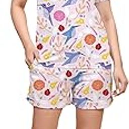 DHOLAKIYA Empire Vibe Women's Half Co-Ord Set – Stylish T-Shirt & Shorts Nightwear Combo for Daily, Lounge & Travel Wear-picture-17