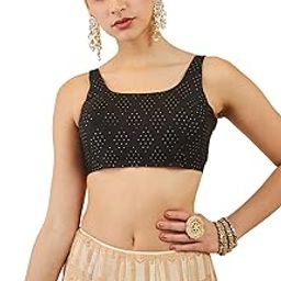 Women's Art Silk Regular Fit Sleeveless Blouse-image-28