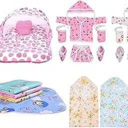 Toddylon New Born Baby Gifts Products All | Essentials | Kit | Shower Gift | Baby Bedding Set | Combo Packs | Mom to Be | Birthday (0-6 Months) Multicolor-image-48