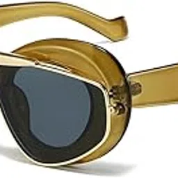 secret lives Sunglasses | UV400 Protection | Gradient Polycarbonate Lens | Full Rim | Unisex | Large | Plastic & Metal Frame-picture-30