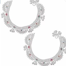 ABHRIK MULTI MINA JHALER ALLOY ANKLET FOR WOMEN AND GIRL Copper Anklet (Pack of 2)-image-60