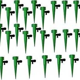 SR TRENDS? Self Watering Spikes Adjustable - Plastic Bottle Drip Spikes Water Flow Drip Irrigation System with Control Valve Plant Waterer for Garden Plants Indoor and Outdoor (24 Pcs)-image-6