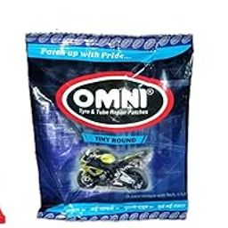Seahorse Polymers Tyre & Tube Puncture Repair Patches (Tinny Round) 100 Pcs for Tubes Tyres Repairs with Omni Chemical Vulcanizing Fluid of 75ml (2Pcs)-image-46