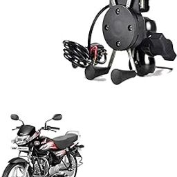 Comical Universal Bike Mobile Holder Mount Cradle Bike with Mobile Charger USB Port Smartphone Gadgets Stand for Hero HF Deluxe-picture-14