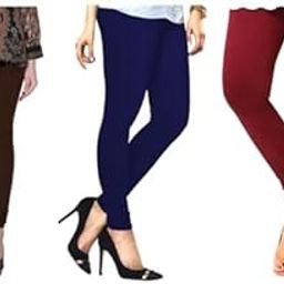 Solid chudidaar Leggings Pack of 3 for Women_3355TW_5 Years6 Years_bz Multicolour-image-2