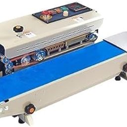 JD9 Continuous Automatic Sealing Machine Horizontal Continuous Plastic Bag Band Sealing Sealer Machine Temperature Control, Bag Sealer Machine (White)-10