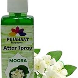 Mogra Attar Spray by Pujahaat | 100ml Non Alcoholic Spray | Religious Mist | Air Freshener, Room Mist, Fabric & Linen Spray | Perfect for Prayer mats, beds, sofas, curtains-image-10