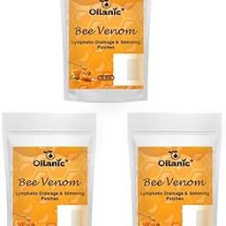 Oilanic Bee Venom Foot and Slimming Patch for Women and Men (Pack of 3, Each 10 Patches)|Stress Relief Detox Patch Solution Bee Venom foot patch for Detoxification-image-69