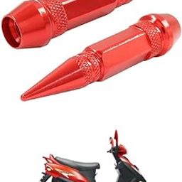 LOVMOTO Universal 2PC Spiked Aluminum Stem Valve Caps Dustproof Tire Wheel Stem Caps for Cars,SUVs,Trucks Bicycles and Motorcycles Comfortable with Fyl-te-image-19