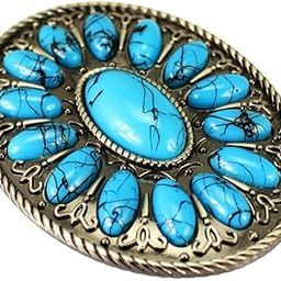 Cowboy Turquoise Bohemia Belt Buckle Werstern Indian Cowgirl Stone Buckles|Clothing Shoes & Accessories | Mens Accessories | Belt Buckles-image-4
