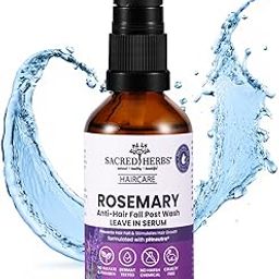 Sacred Herbs Rosemary Anti Hair Fall Shampoo with Rosemary & Methi Dana for Reducing Hair Loss & Breakage - 180ml | Up To 92% Stronger Hair*| Up To 89% Less Hair Fall* | For Men And Women (Serum)-image-91