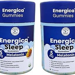 Energica wellness Sleep Gummies with 5mg Melatonin – Mango Flavour | 30 Gummies*2 for Deep Sleep, Natural Relaxation, Stress Relief & Improved Sleep Quality | Wake Up Fresh & Energetic (Pack of 2)-image-80