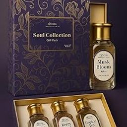 OBL Soul Collection Gift Pack – Musk Bloom, Berry Blush & Tropical Ven Attar Perfume Oils (3 x 6ml) | Alcohol-Free, Long-Lasting Natural Fragrance Set for Gifting and Personal Use-image-37