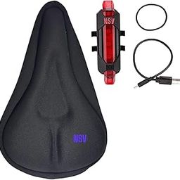 NSV Bicycle Gel Seat Cover | Cycle Back Tail Light | Cycle Seat Cover-picture-15