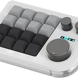 KEEBMONKEY Megalodon Triple Knob Macro Pad Programmable Designer Mini Keyboard 16 Keys (White)-picture-18