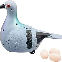 Kids Mandi Musical Toy Pigeon with Lights | Crawling and Egg Laying Function-image-11