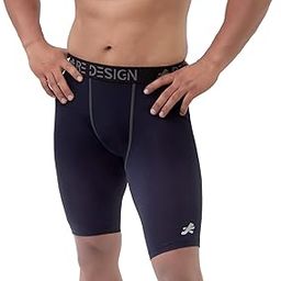 ReDesign Apparels Men Compression Men's Shorts Tights (Nylon) Skins for Gym, Running, Swimming, Cricket, Cycling, Basketball, Yoga, Football, Tennis, Badminton & More (X-Large, Navy Blue)-image-91