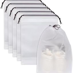 Travel Shoe Bag – Transparent, Waterproof Shoe Organizer for Travel, Gym, Daily Use – Durable & Lightweight Storage Pouch for Men & Women (Pack of 5) (Clear)-image-54