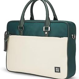 Commute Laptop Bag for Men | Office Bag for Men & Women | With Padded Compartment | Vegan Leather & Nylon Fabric | Fits Up to 15.6" Laptop & MacBook, 11L-18
