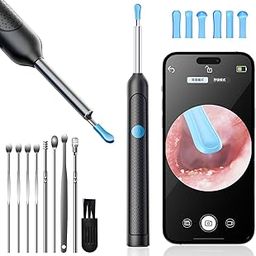 Evadely Ear Cleaner Tool Endoscope Otoscope, Ear Wax Cleaner with 1080p FHD Camera Ear wax remover Tool with Wifi Connection & 6 LED Lights (Black)-image-87