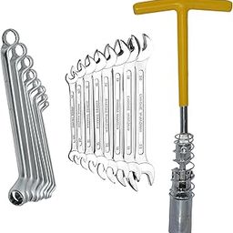 Digital Craft 16MM Spark Plug Wrench with 8Pc Double Open Spanner Set & 8Pc Ring Spanner Set – Professional Hand Tool Kit for Automotive & Mechanical Repairs-5