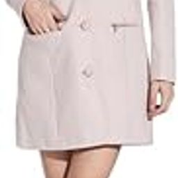 Women Pink Shirt Collar Full Sleeve Check Coat-image-47