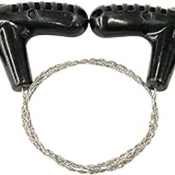 Stainless Steel Wire Saw PVC Pipe Cutting Tool for Survival Travel Emergency black-24