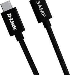 D-Link DPA-FC301 || 65W Type-C to Type-C Fast Charging Cable | 1.5m Braided | 3.0A Output | Nylon Tangle-Free | Metal Connector | High-Speed 480 Mbps Data Transfer (Black)-image-77