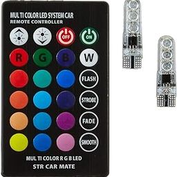 aakichi Multicolour RGB LED Car Interior Parking Bulb with Wireless Remote Control, 6 SMD Lights (3W, RGB, 2 PCS)-picture-17