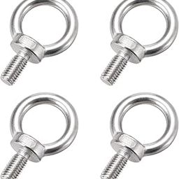 Conclood India Eye Bolt Alloy Steel | Ring Eye Bolt | Machinery eye bolt | Lifting Load hoisting applications & pulling | easily installed | Color Silver (12mm) set of 4-image-23
