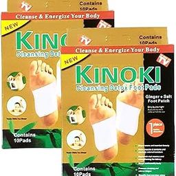 ASTHORE ENTERPRISE Kinoki Detox Foot Pads - Ginger & Salt Adhesive Patches for Foot Care, Body Cleansing, Pain Relief, Relieve Stress, Relaxation | Organic Natural ingredients (Pack of 2 (20 Pads)-image-31