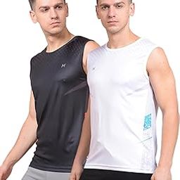 force nxt Anti Viral Anti Odour Cool Mens Muscle T-Shirt | Stylish Sleeveless Sportswear, Breathable Solid Muscle Tee | Sleeveless T-Shirt for Gym, Running, Workout, and Daily Casual Wear | Pack of 2-picture-11
