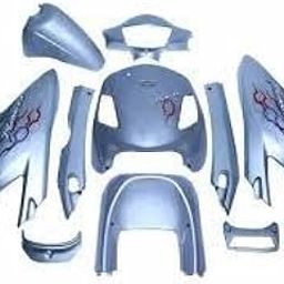 SS Scooter Pleasure Old Model Full Body Kit Grey Colour-17
