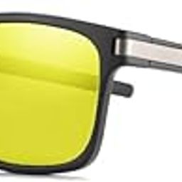 NexGen Night Driving Car Bike Riding Goggles For Men | Reduce Glare From Opposite Vehicles | Polarized Sunglasses | UV Protected Stylish, Anti glare Glasses (NEX-RTBKNGT | Black)-45