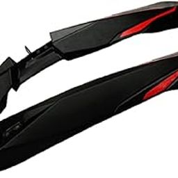 Shrenik Cycle Mudguard Compatible 26, 27.5, 29 Inch Bicycle Fender Front Rear Set Senior Standard Size Reflective Tape Red Color-8