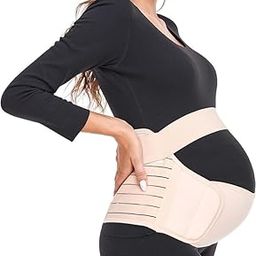 Maternity Belt Pregnancy Support, 4 In 1 Breathable Pregnancy Belly Support Band for Abdomen Pelvic Waist and Back Pain, Adjustable Belly Brace for Pre and Postpartum Band-image-63