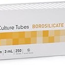 McKesson Glass Culture Tubes, Borosilicate Test Tubes - Chemical Resistant Fire-Polished Rims for Labs, Science Class, 3 mL, 1000 Count-9