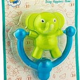 Sunny Melody Swing Rattle - Bright Animal-Shaped Musical Toy for Newborns & Infants (0 Months+) | Colorful & Easy-to-Hold Baby Rattle|Green-image-85