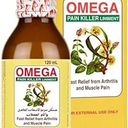 Omega Pain Killer Liniment Oil 120ml Imported Fast Relief from Muscle Pains-image-84