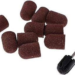 HEAVENGLOW 10pcs Sanding Bands for Nail Drill Acrylic Nails Polish Manicure 10 x 15 mm-picture-24