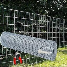 SAI PRASEEDA Welding Wire Garden Fencing Iron net with 18 Guage Anti Bird 3feet/45feet Netting Uv Stablized with 6 Months Guarantee Free 1 Cutter,100 PVC Wire Tags-21